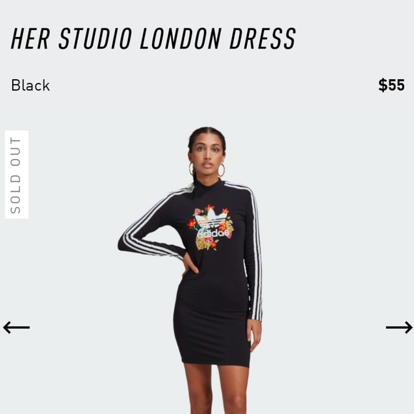 Adidas Her Studio London Dress Size M - Picture 4 of 4